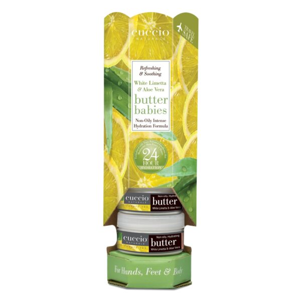 White Limetta & Aloe Vera Butter Babies Tower Display